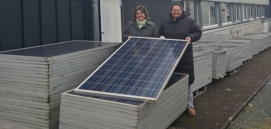 Gespendete Solarmodule