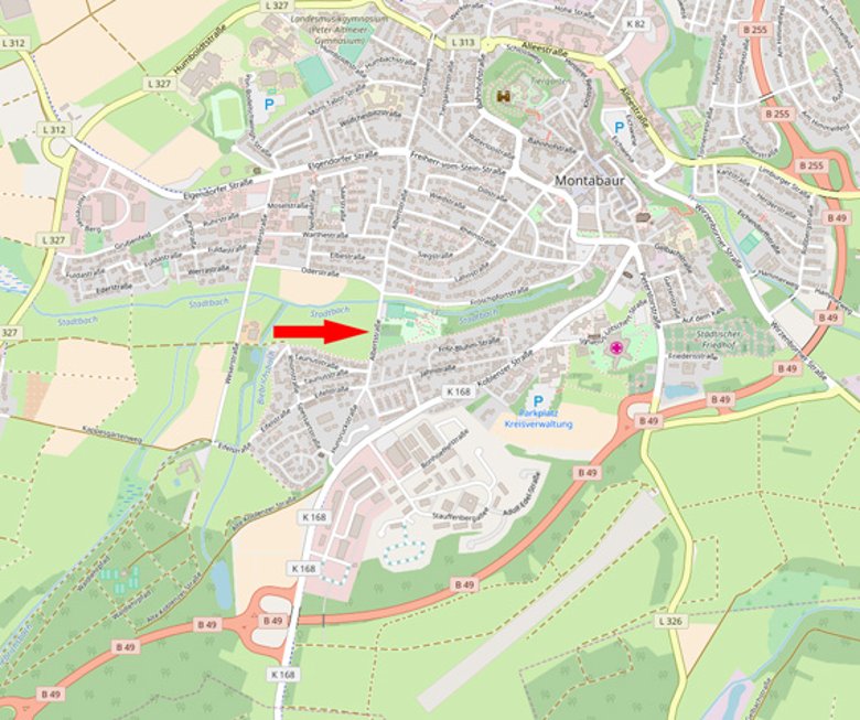 Albertstraße (Quelle: OpenStreetMap)