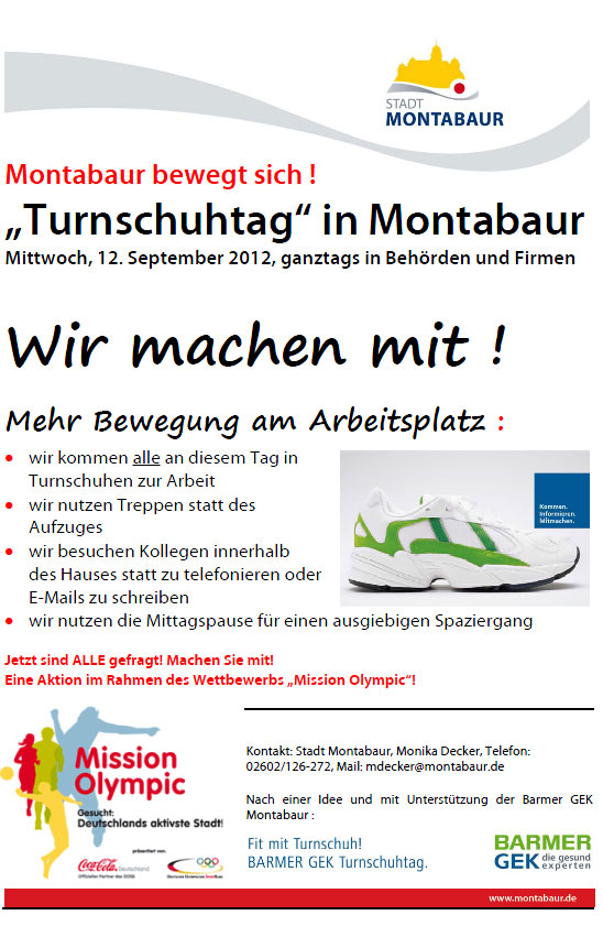 Turnschuhtag - Ankündigung