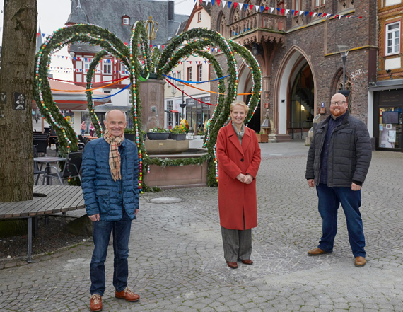 v.l. City Manager Josef Schüller, Stadtbürgermeisterin Gabi Wieland und Kulturmanager Oliver Krämer.
