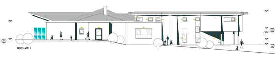 So soll die Kindertagesstätte Himmelfeld mit dem neuen Anbau einmal aussehen.