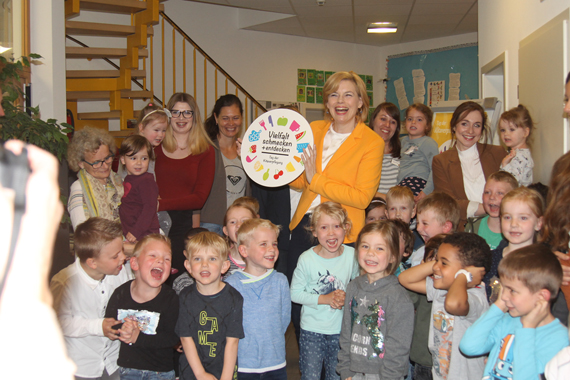 Bundesministerin Julia Klöckner besucht Kita Himmelfeld