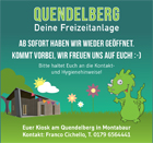 Freizeitanlage Quendelberg wieder geöffnet Freizeitanlage Quendelberg wieder geöffnet