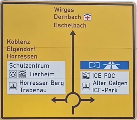 Straßenverkehrsschild Kreisel 
