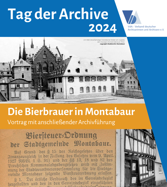 Tag der Archive am 2. und 3. März 2024 auch in Montabaur