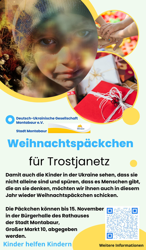 Weihnachtspäckchen für Trostjanetz