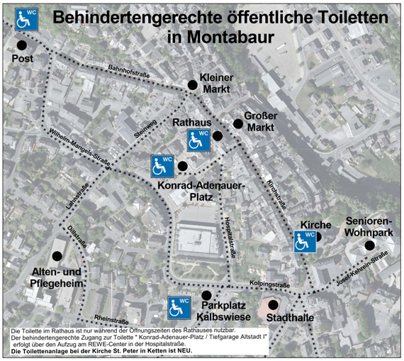 Behindertengerechte Toiletten in Montabaur