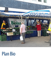 Bio-Obst und -Gemüse