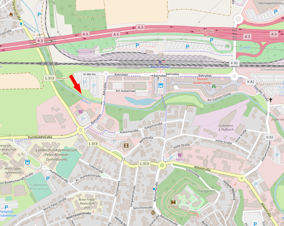 Aubach (Quelle: OpenStreetMap) Aubach (Quelle: OpenStreetMap)