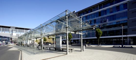 Busbahnhof im ICE-Park Montabaur