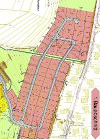 Planzeichnung des Baugebietes In der Kesselwiese in der Stadt Montabaur